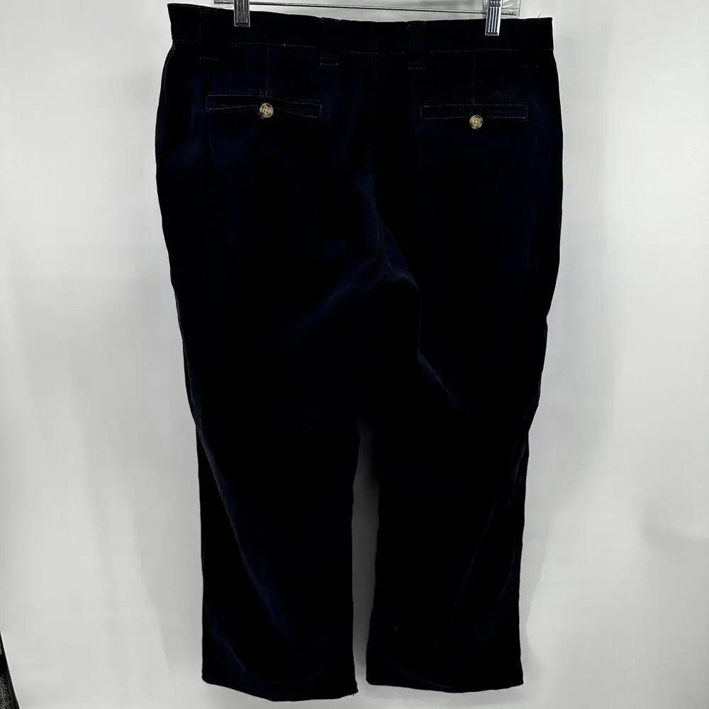 Mountain Khakis Lake Lodge Pants Straight Leg Relaxed Fit Navy Blue 35x30